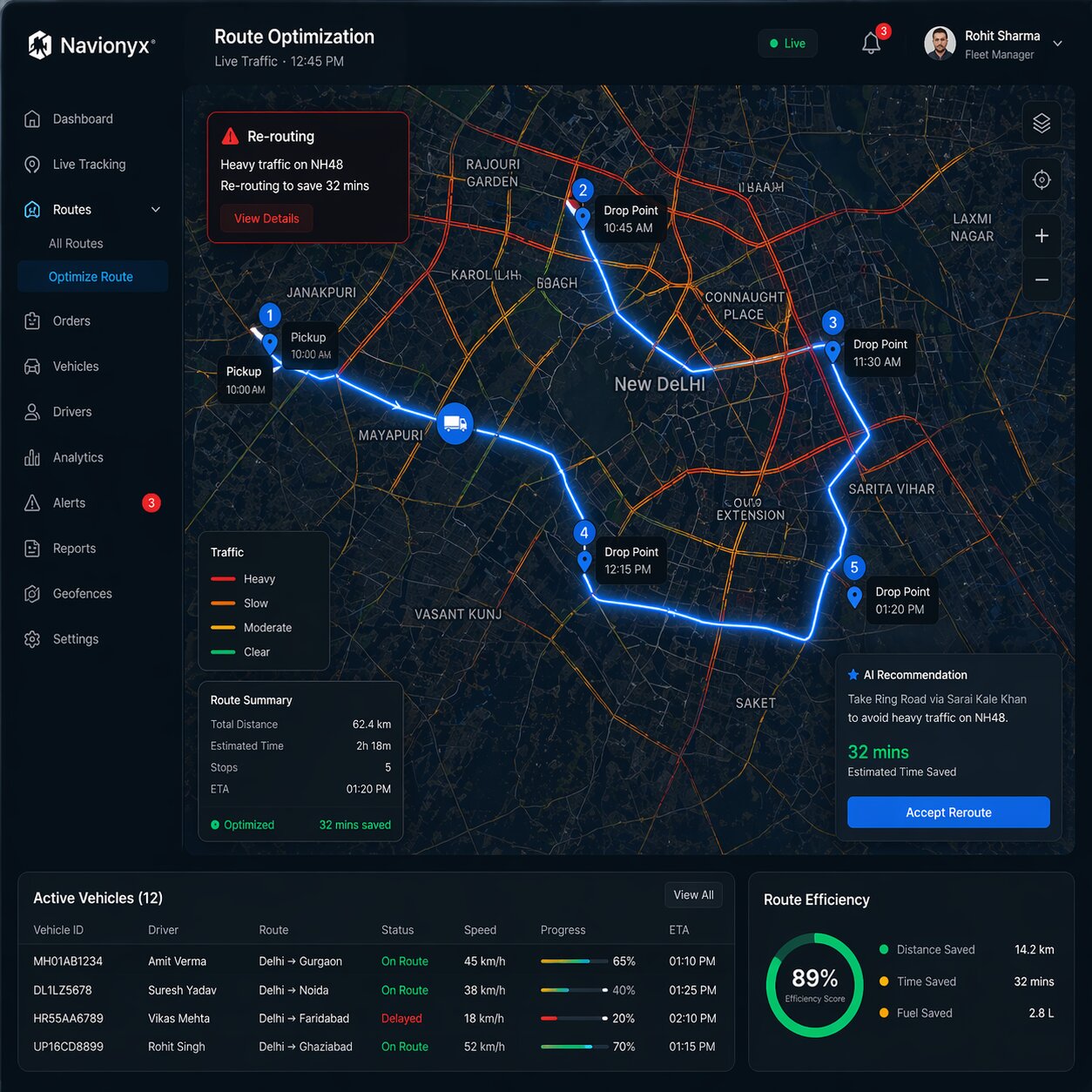 Navionyx Route Optimization