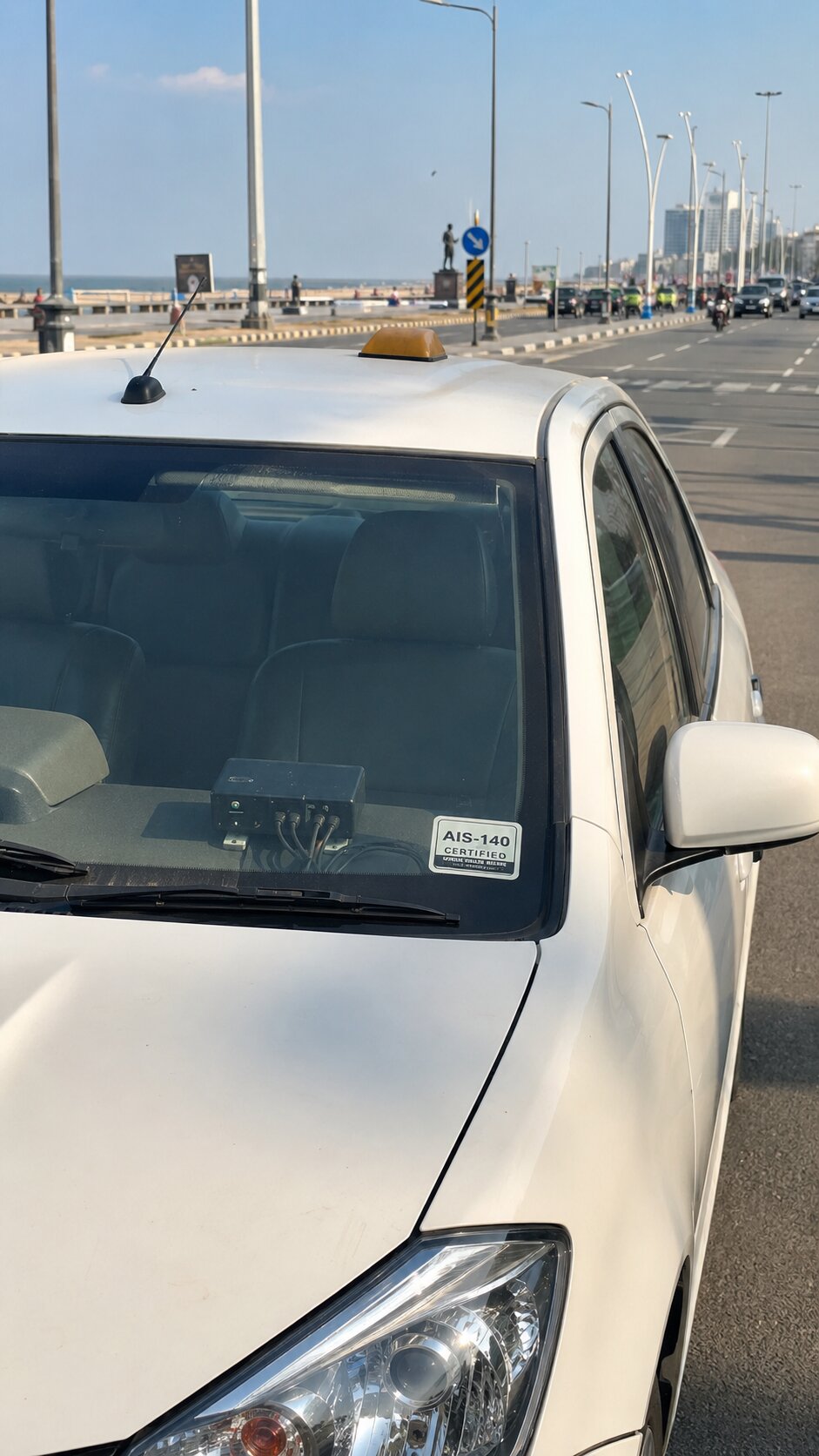 AIS-140 VLTD installation visual for Chennai taxis and commercial vehicles