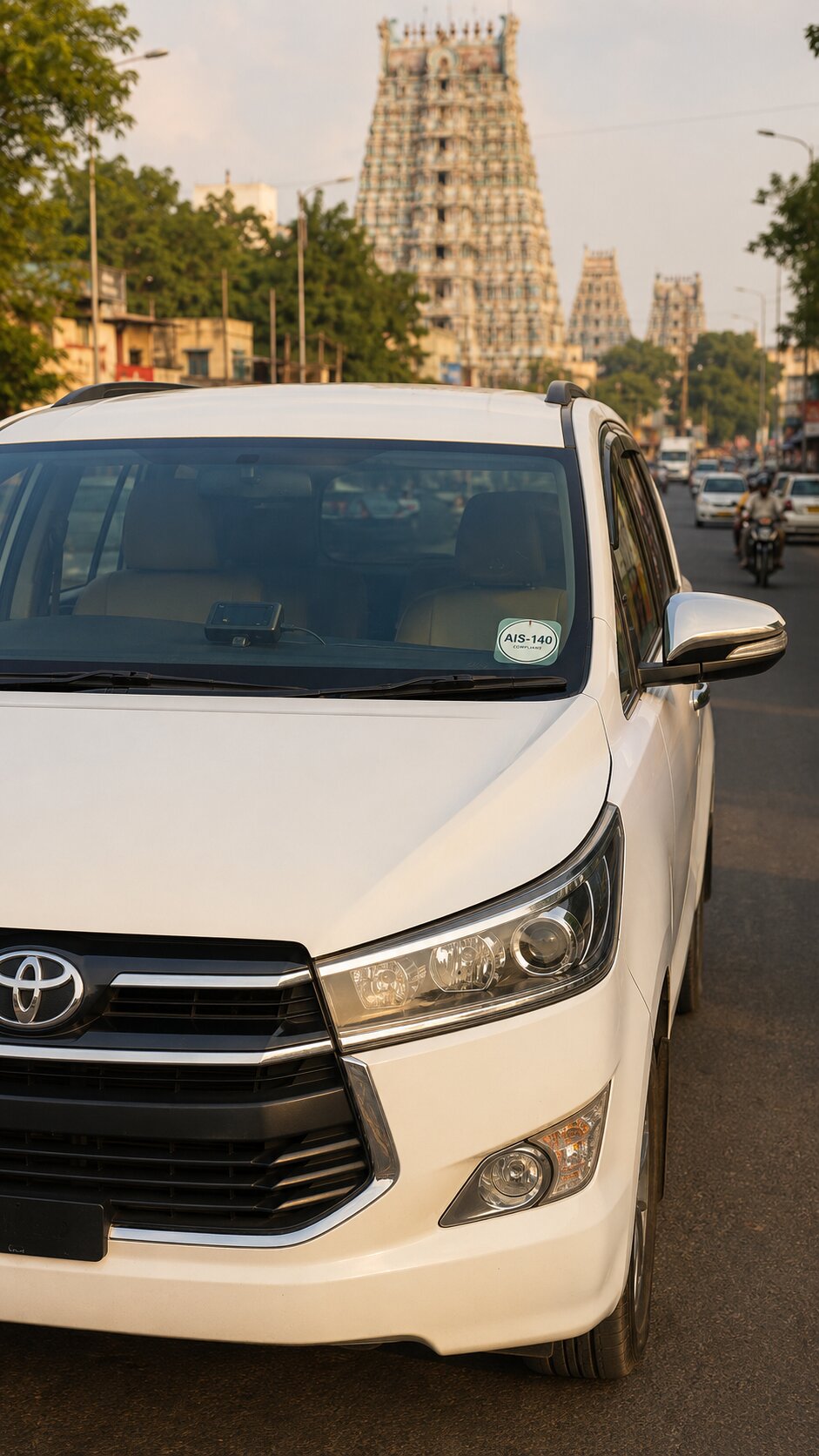 AIS-140 VLTD installation visual for Madurai tourist taxis and commercial vehicles