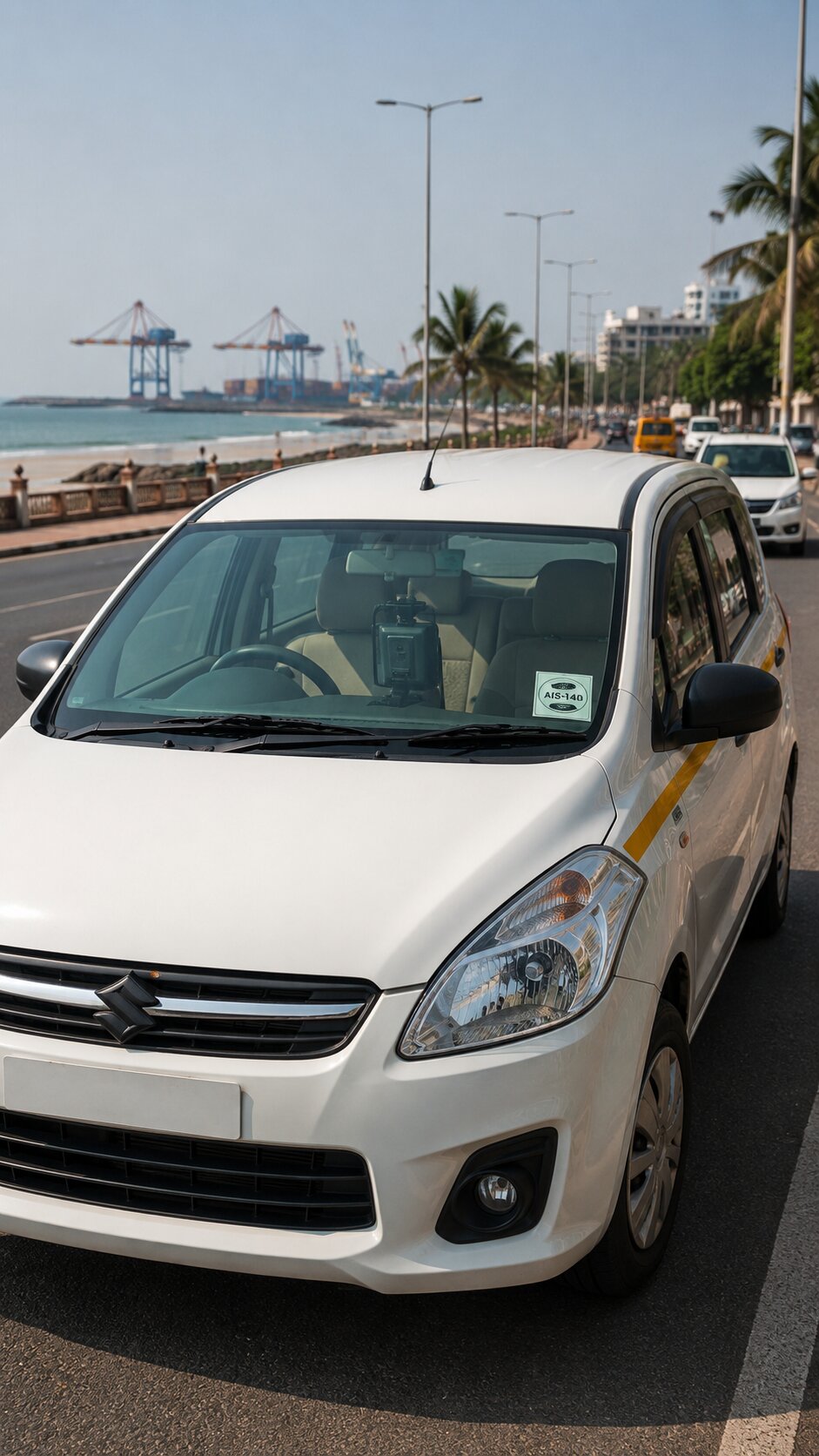 AIS-140 VLTD installation visual for Mangaluru taxis and commercial vehicles