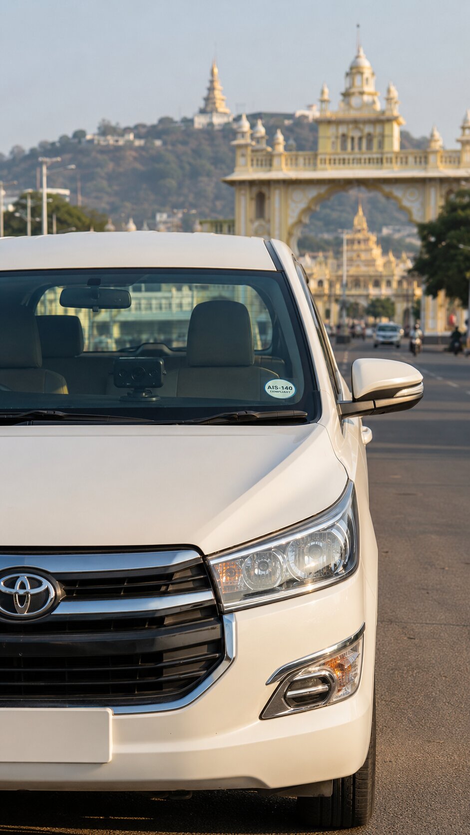 AIS-140 VLTD installation visual for Mysuru taxis and tourist cab operators