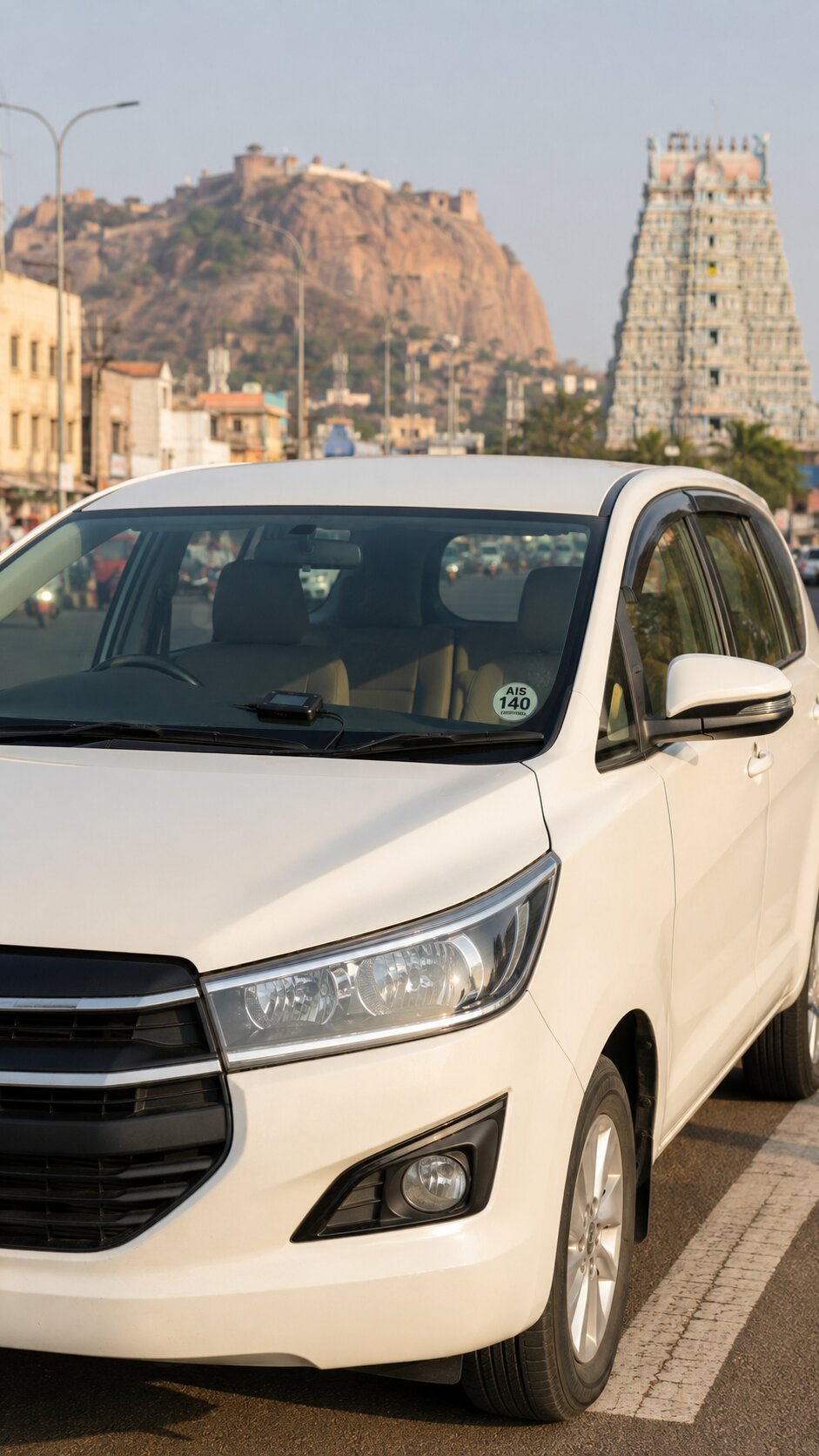 AIS-140 VLTD installation visual for Trichy taxis and commercial vehicles
